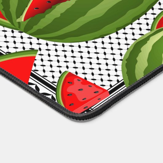Watermelon Palestine Map Slice Schreibtischunterlage (Ecke)