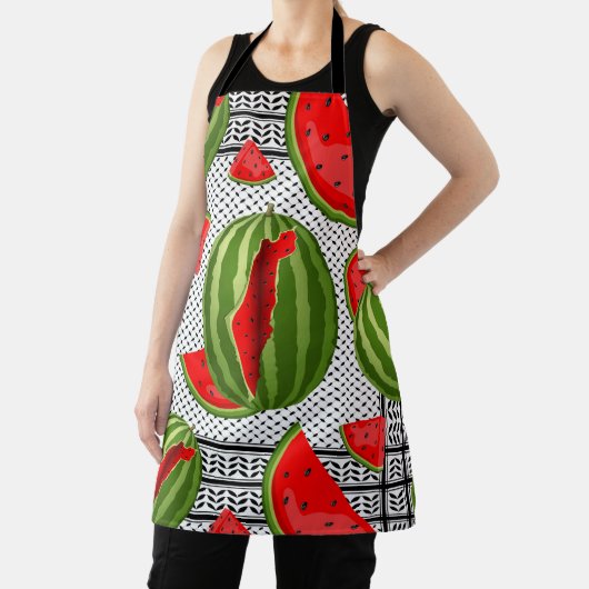 Watermelon Palestine Map Slice Schürze (InSitu)
