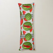 Watermelon Palestine Map Slice Seitenschläferkissen (Rückseite (Vertikal))