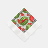 Watermelon Palestine Map Slice Serviette (Ecke)