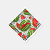 Watermelon Palestine Map Slice Serviette (Ecke)