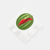 Watermelon Palestine Map Slice Serviette (Ecke)