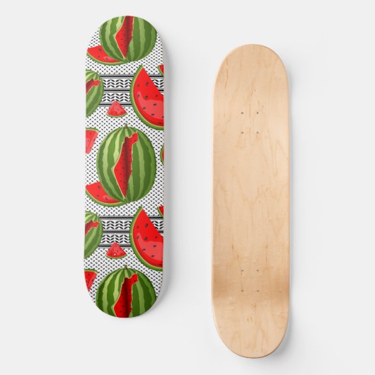 Watermelon Palestine Map Slice Skateboard (Vorderseite)