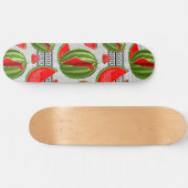 Watermelon Palestine Map Slice Skateboard (Horizontal)