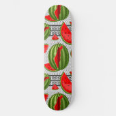 Watermelon Palestine Map Slice Skateboard (Vorderseite)