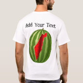 Watermelon Palestine Map Slice T-Shirt (Rückseite)