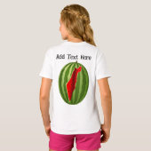Watermelon Palestine Map Slice T-Shirt (Schwarz voll)