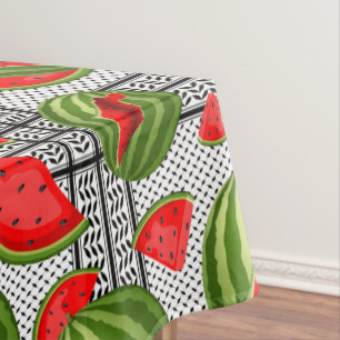 Watermelon Palestine Map Slice Tischdecke