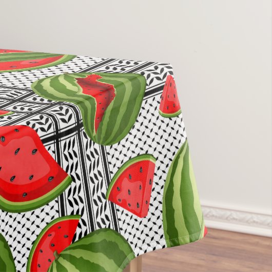 Watermelon Palestine Map Slice Tischdecke (Beispiel)