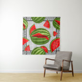 Watermelon Palestine Map Slice Wandteppich (Beispiel (Horizontal))