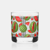 Watermelon Palestine Map Slice Whiskyglas (Rückseite)