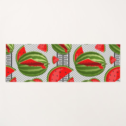 Watermelon Palestine Map Slice Yogamatte (Vorderseite (Horizontal))