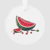 Watermelon Palestine Ornament (Rückseite)