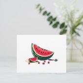 Watermelon Palestine Postkarte (Stehend Vorderseite)