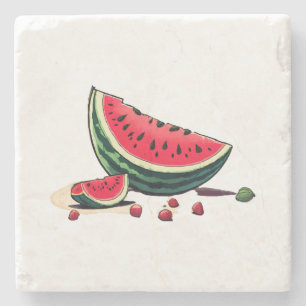 Watermelon Palestine Steinuntersetzer