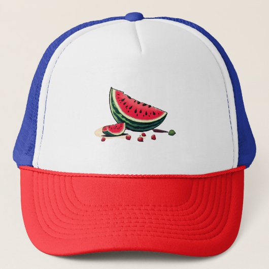 Watermelon Palestine Truckerkappe (Vorderseite)