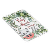 Watermelon Panda Watercolor Babydusche Magnet (Rechte Seite)