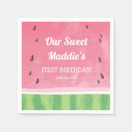 Watermelon Paper Napkin Melon Birthday Frucht Serviette
