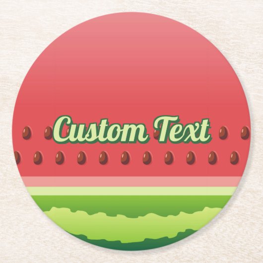 Watermelon Paper Untersetzer (Vorderseite)