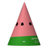 Watermelon Party Birthday Girl Pink Paper Hat Partyhütchen (Links)