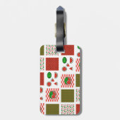 Watermelon Patchwork Gepäckanhänger (Rückseite vertikal)