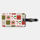 Watermelon Patchwork Gepäckanhänger (Rückseite horizontal)