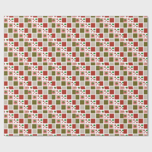 Watermelon Patchwork Geschenkpapier (Flach)
