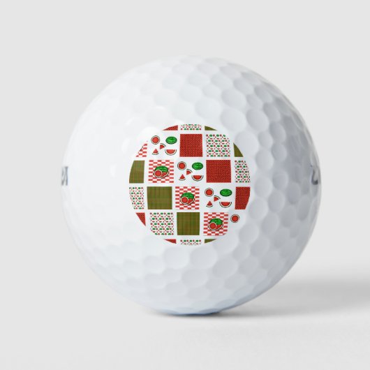 Watermelon Patchwork Golfball (Vorderseite)