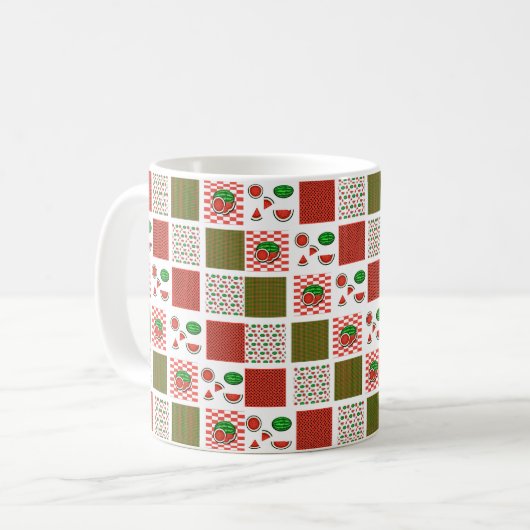 Watermelon Patchwork Kaffeetasse (Vorderseite Links)