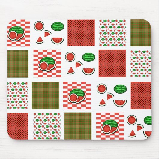 Watermelon Patchwork Mousepad (Vorne)