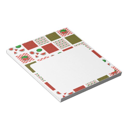 Watermelon Patchwork Notizblock (angewinkelt)