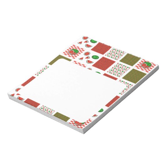 Watermelon Patchwork Notizblock (Rotiert)