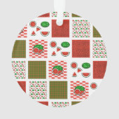 Watermelon Patchwork Ornament (Rückseite)