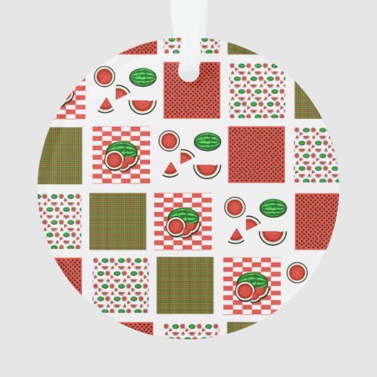 Watermelon Patchwork Ornament (Rückseite)