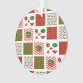 Watermelon Patchwork Ornament (Vorderseite)