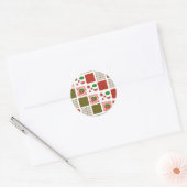 Watermelon Patchwork Runder Aufkleber (Umschlag)