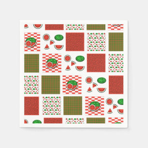 Watermelon Patchwork Serviette