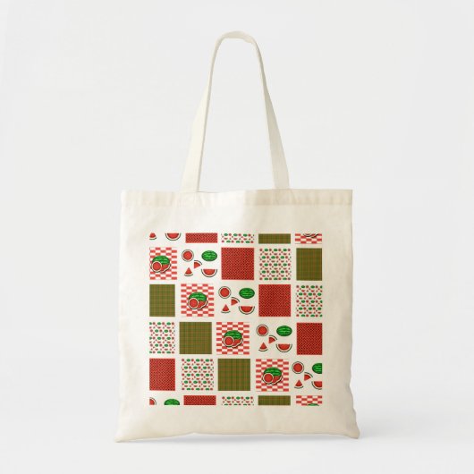 Watermelon Patchwork Tragetasche (Vorne)