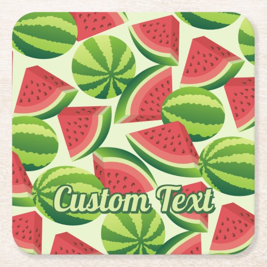 Watermelon Patterm Paper Untersetzer (Vorderseite)