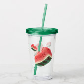 Watermelon Pattern Acryltrinkbecher (Rückseite)