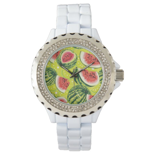 Watermelon Pattern Armbanduhr (Vorderseite)