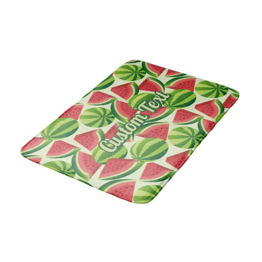 Watermelon Pattern Badematte (Schrägansicht)
