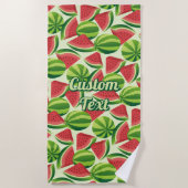 Watermelon Pattern Beach Handtuch (Vorderseite)
