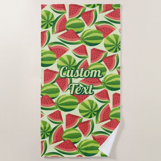 Watermelon Pattern Beach Handtuch (Vorderseite)
