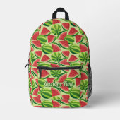 Watermelon Pattern Bedruckter Rucksack (Vorderseite)