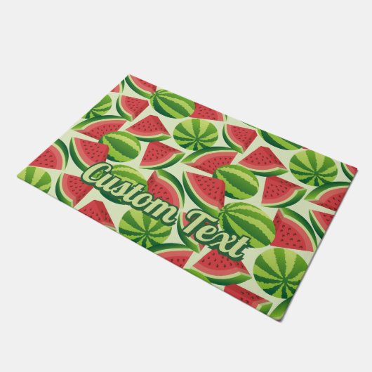 Watermelon Pattern Doormat Fußmatte (Schrägansicht)