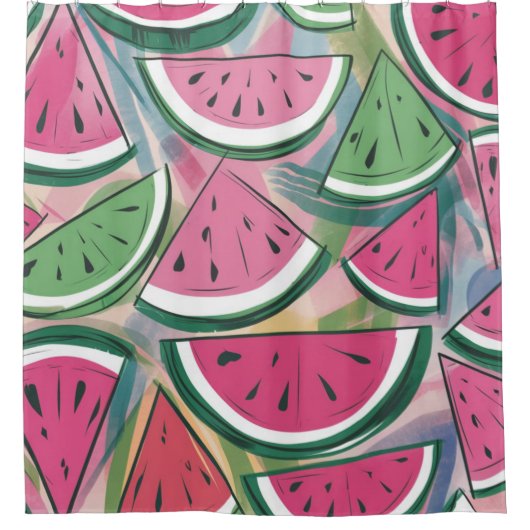 Watermelon Pattern Duschvorhang (Vorderseite)