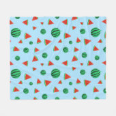 Watermelon Pattern Fleecedecke (Vorderseite (Horizontal))