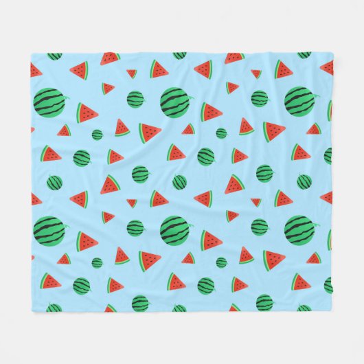 Watermelon Pattern Fleecedecke (Vorderseite (Horizontal))
