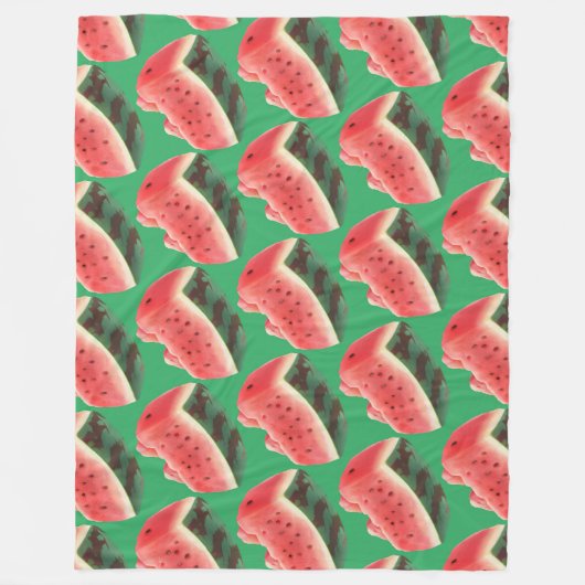 Watermelon Pattern Fleecedecke (Vorderseite)